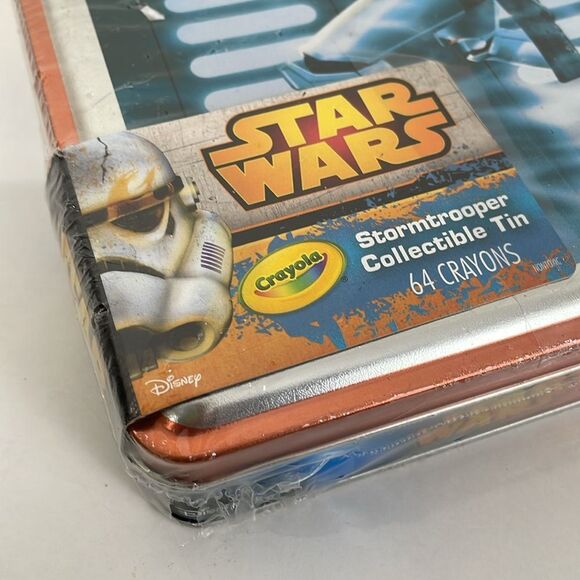 SEALED 2015 Crayola Stormtrooper Collectors 64 Crayon Tin Disney - Picture 2 of 4
